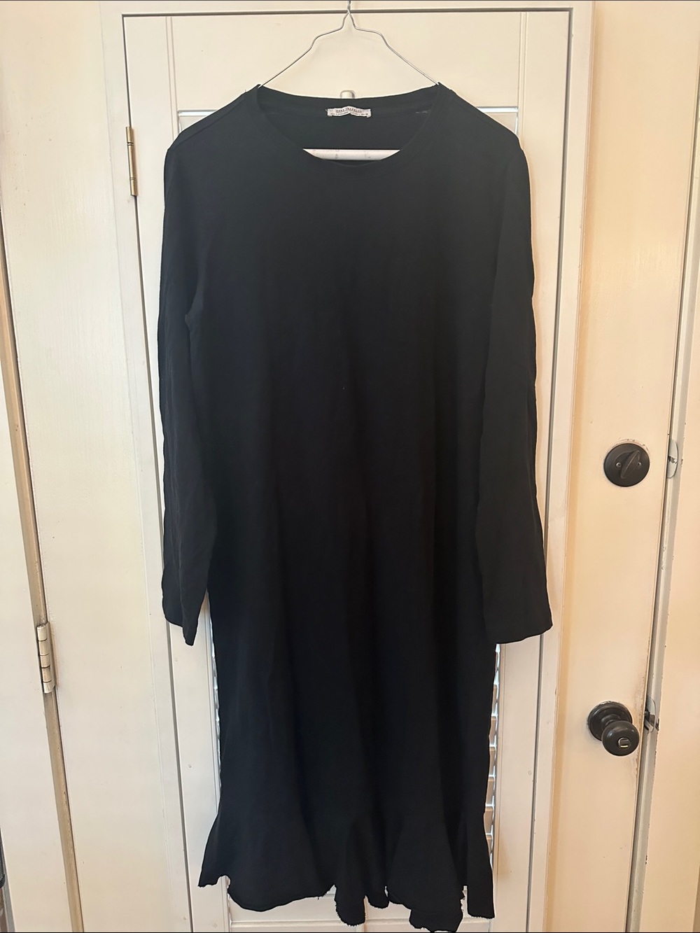 Zara LG Classic Black Long-Sleeve Women’s Dress 100% cotton